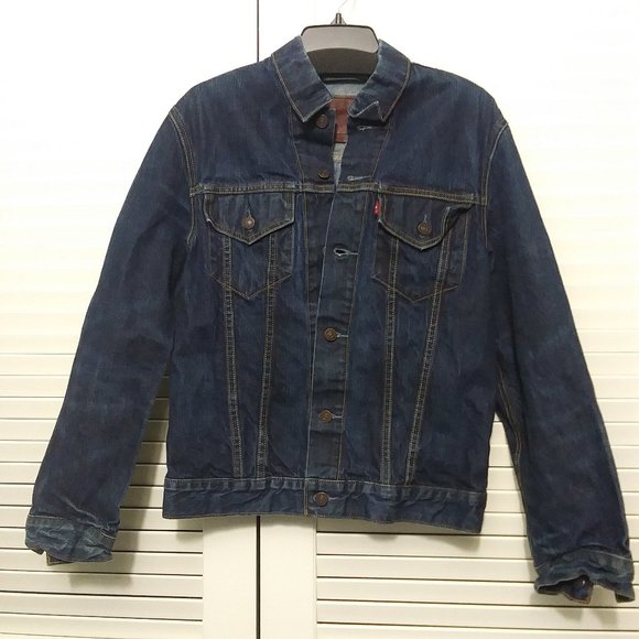Levi's Other - Levi's Mens Dark Wash Denim Trucker Jacket